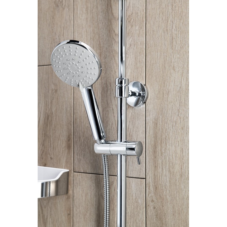 Aqualine - Σετ μπάνιου με θερμοστατική μπαταρία LIGA γυαλιστερό χρώμιο