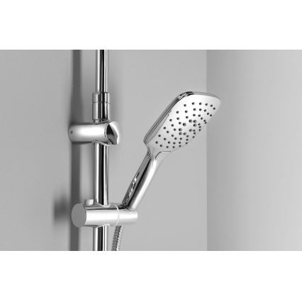 Aqualine - Σετ ντους KERA σε γυαλιστερό χρώμιο