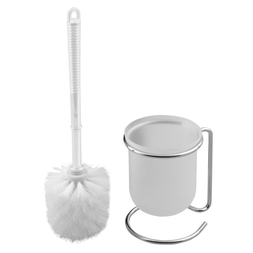 Aqualine - Πιγκάλ μπάνιου SIMPLE LINE λευκό/γυαλιστερό χρώμιο