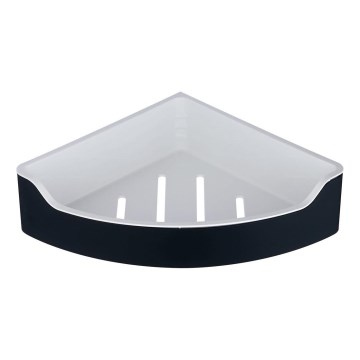 Aqualine - Γωνιακό ράφι για ντουζιέρα SAMBA 21,8x30 εκ. μαύρο