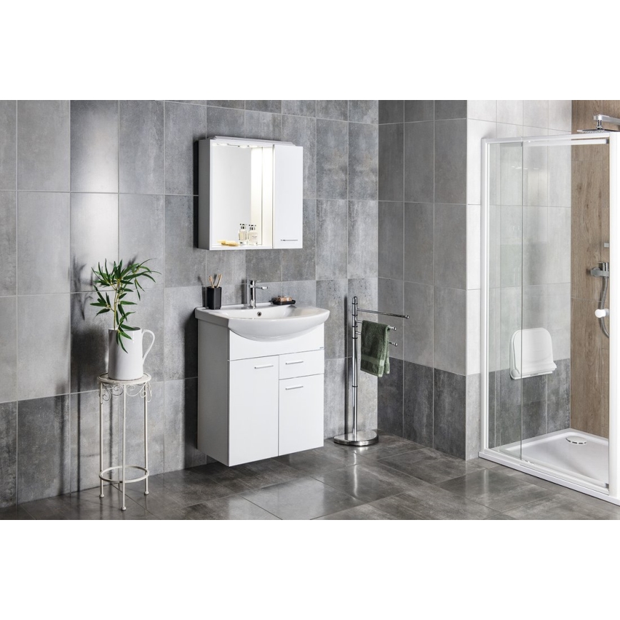 Aqualine - Επιχωνευτός νιπτήρας ZERO 65x46 cm κεραμικός/λευκός