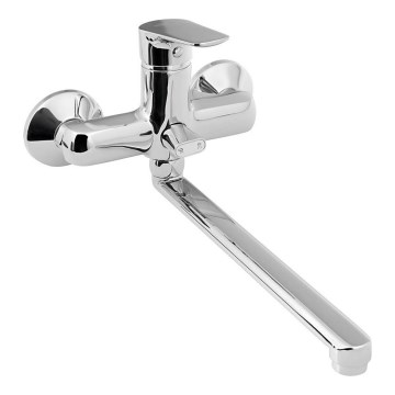 Aqualine - Βαλβίδα νιπτήρος/μπαταρία ντους LOTTA γυαλιστερό χρώμιο