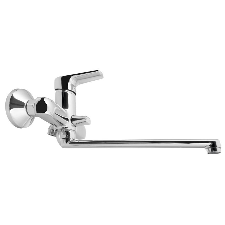 Aqualine - Βαλβίδα νιπτήρος/μπαταρία ντους LOTTA γυαλιστερό χρώμιο