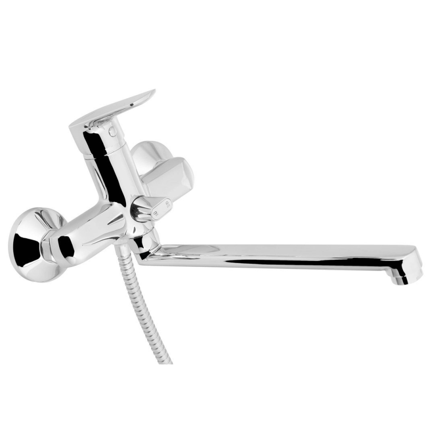 Aqualine - Βαλβίδα νιπτήρος/μπαταρία ντους LOTTA γυαλιστερό χρώμιο