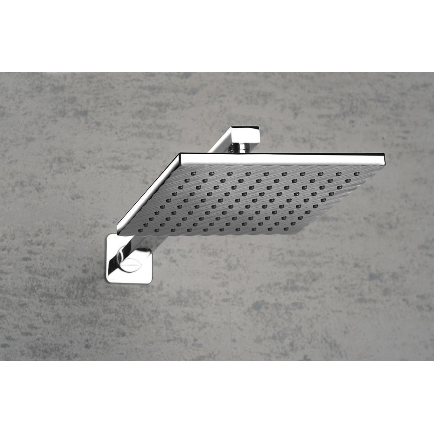 Aqualine - Βραχίονας ντους γωνιακός 40,4 cm γυαλιστερό χρώμιο