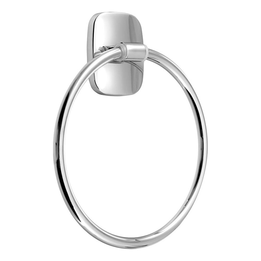 Aqualine - Επιτοίχια πετσετοθήκη RUMBA διάμετρος 15,6 cm γυαλιστερό χρώμιο
