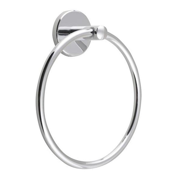 Aqualine - Επιτοίχια πετσετοθήκη SAMBA διάμετρος 15,5 cm γυαλιστερό χρώμιο