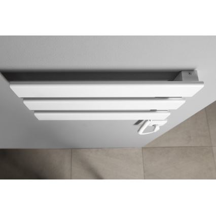 Aqualine - Ηλεκτρική πετσετοκρεμάστρα ELVIS 50W/230V 34,2 cm λευκό δεξιός