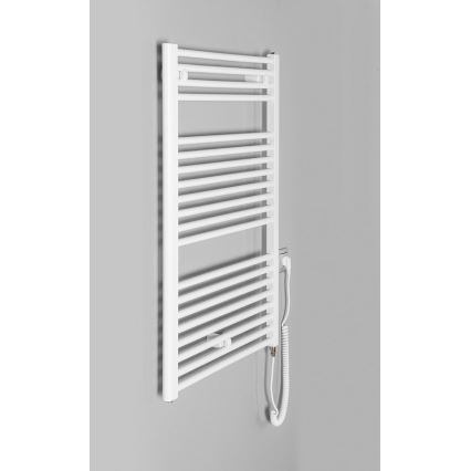 Aqualine - Ηλεκτρική πετσετοκρεμάστρα μπάνιου  DIRECT-E 400W/230V 96 cm λευκό ευθεία