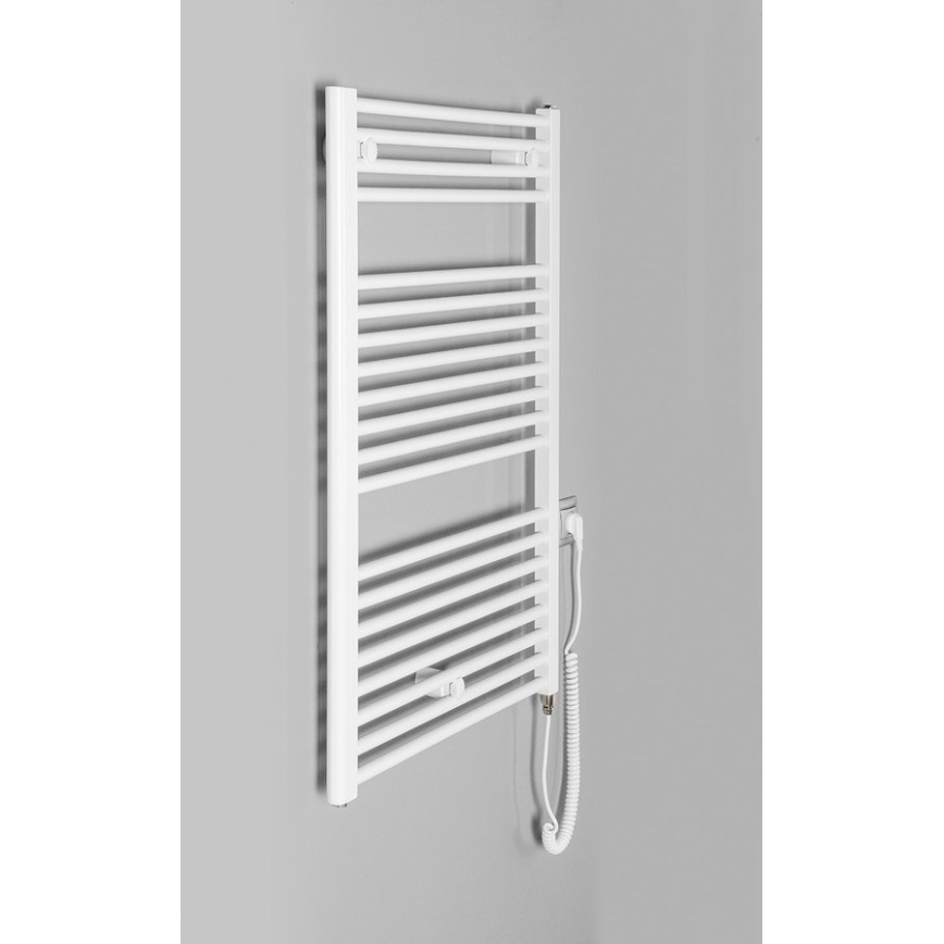 Aqualine - Ηλεκτρική πετσετοκρεμάστρα μπάνιου  DIRECT-E 400W/230V 96 cm λευκό ευθεία