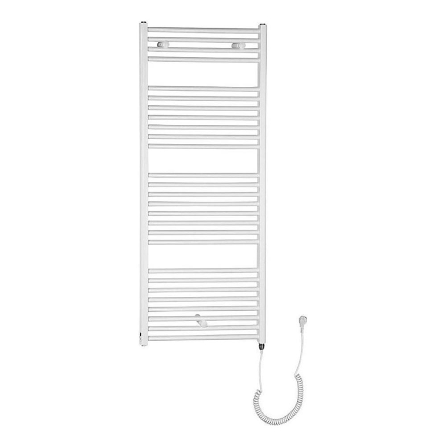 Aqualine - Ηλεκτρική πετσετοκρεμάστρα μπάνιου  DIRECT-E 600W/230V 132 cm λευκό ευθεία