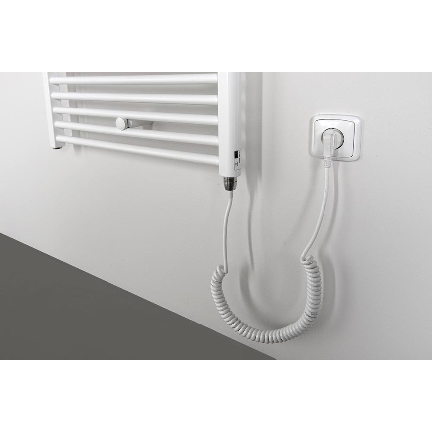 Aqualine - Ηλεκτρική πετσετοκρεμάστρα μπάνιου  DIRECT-E 800W/230V 168 cm λευκό ευθεία
