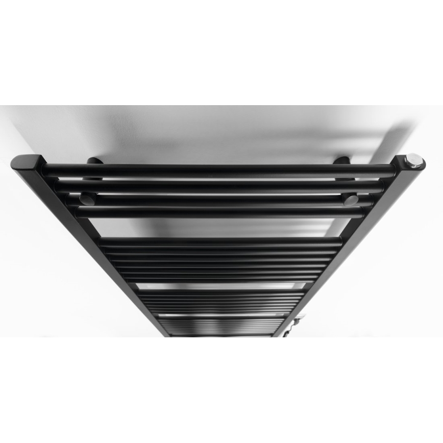 Aqualine - Ηλεκτρική πετσετοκρεμάστρα μπάνιου  DIRECT-E 800W/230V 168 cm ματ μαύρο ευθεία