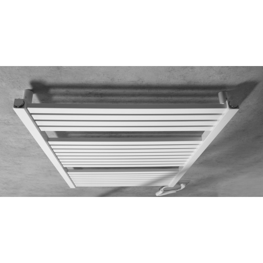 Aqualine - Ηλεκτρική πετσετοκρεμάστρα μπάνιου  TONDI-E 400W/230V 97 cm λευκό ευθεία