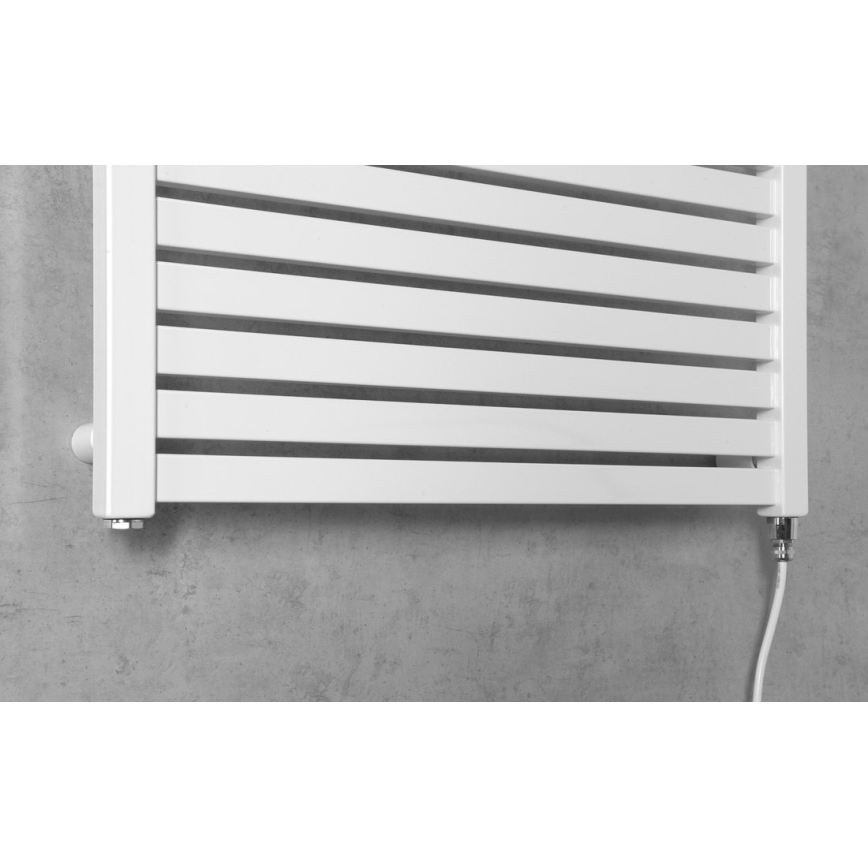 Aqualine - Ηλεκτρική πετσετοκρεμάστρα μπάνιου  TONDI-E 400W/230V 97 cm λευκό ευθεία