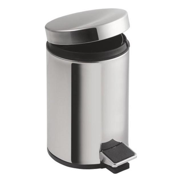 Aqualine - Κάδος απορριμμάτων SIMPLE LINE 12 l polished ανοξείδωτο ατσάλι