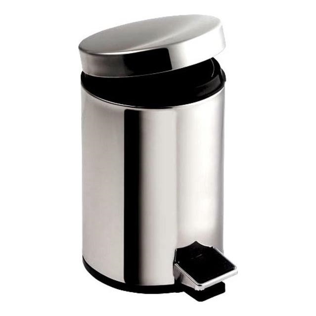 Aqualine - Κάδος απορριμμάτων SIMPLE LINE 20 l polished ανοξείδωτο ατσάλι