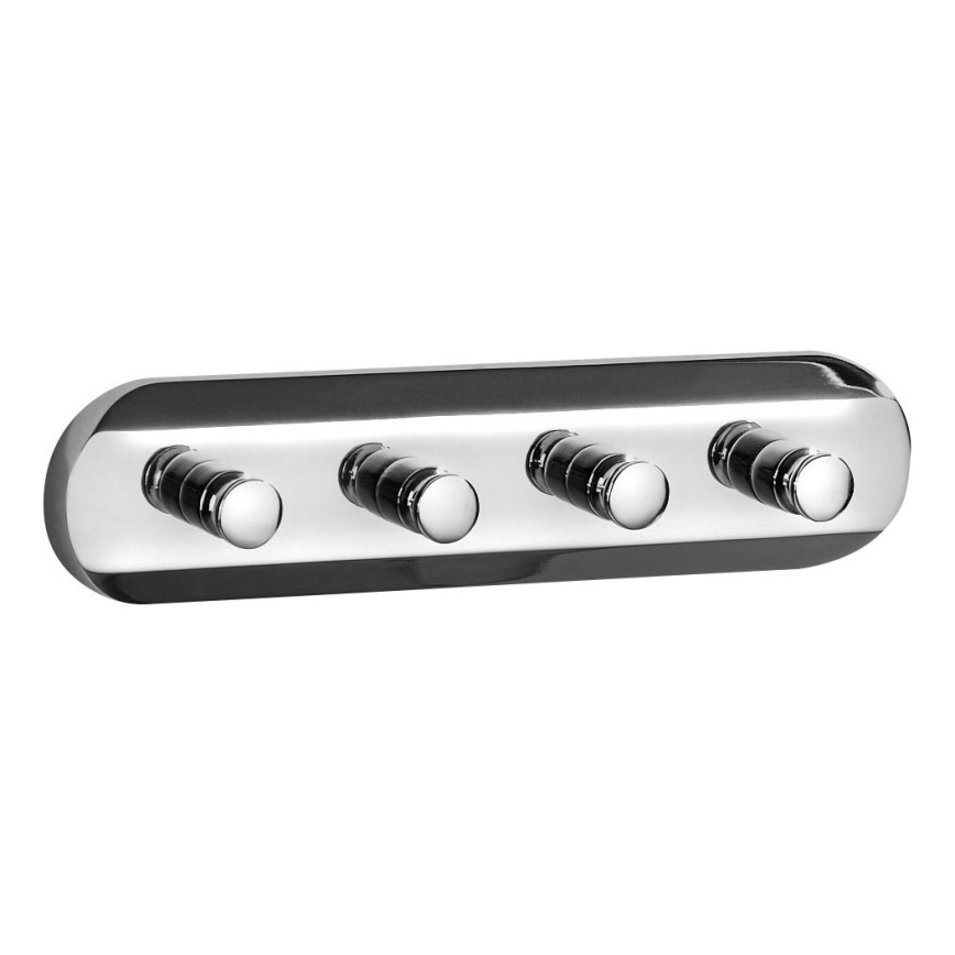 Aqualine - Κρεμάστρα τοίχου για πετσέτες SAMBA 21 cm γυαλιστερό χρώμιο