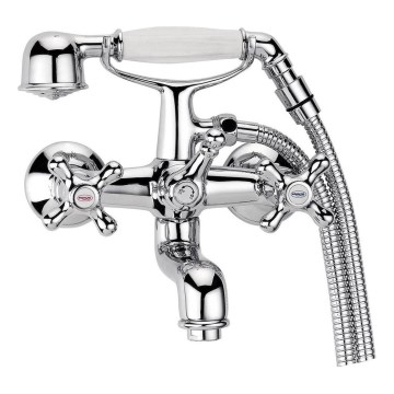 Aqualine -Μπαταρία λουτρού πλήρες σετ VICTORIA γυαλιστερό χρώμιο