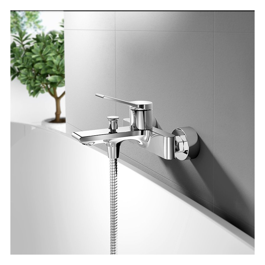 Aqualine - Μπαταρία μπανιέρας BOLERO γυαλιστερό χρώμιο