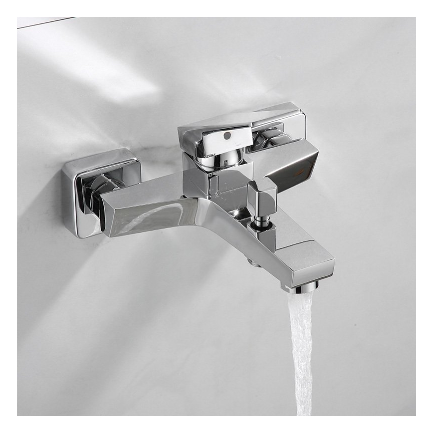 Aqualine - Μπαταρία μπανιέρας RITMO γυαλιστερό χρώμιο