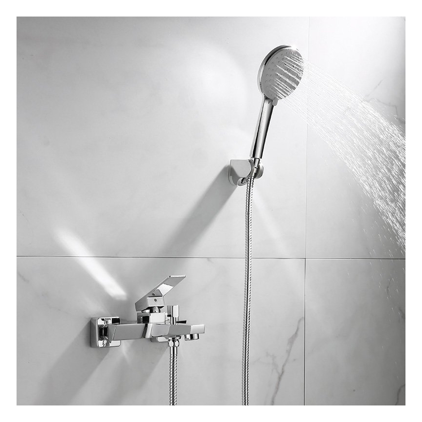 Aqualine - Μπαταρία μπανιέρας RITMO γυαλιστερό χρώμιο