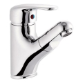 Aqualine - Μπαταρία νιπτήρα KASIOPEA 14,2 cm, γυαλιστερό χρώμιο