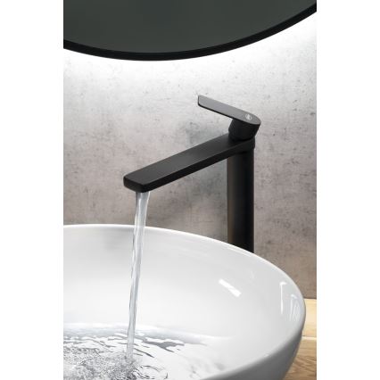 Aqualine - Μπαταρία νιπτήρος DAPHNE 29 cm ματ μαύρο