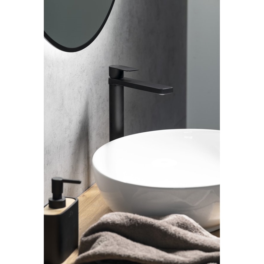 Aqualine - Μπαταρία νιπτήρος DAPHNE 29 cm ματ μαύρο