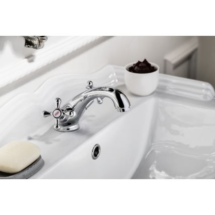 Aqualine - Μπαταρία νιπτήρος VICTORIA γυαλιστερό χρώμιο