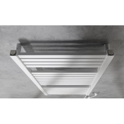 Aqualine - Μπάνιου ηλεκτρικά πετσετοκρεμάστρα TONDI-E 300W/230V 97 cm λευκό straight