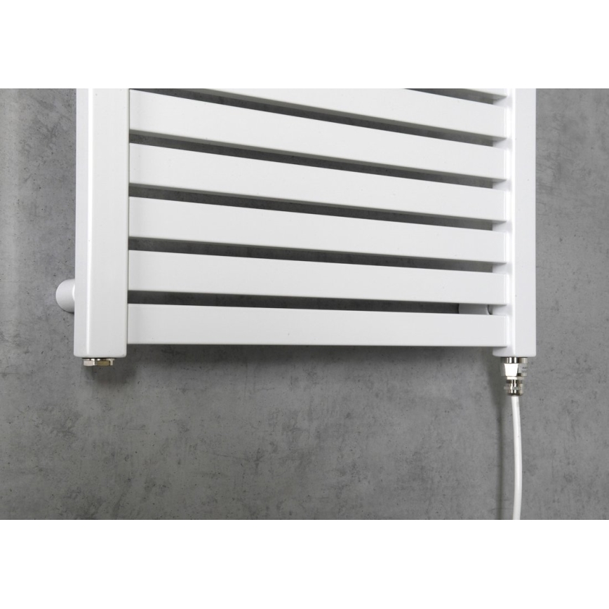 Aqualine - Μπάνιου ηλεκτρικά πετσετοκρεμάστρα TONDI-E 300W/230V 97 cm λευκό straight