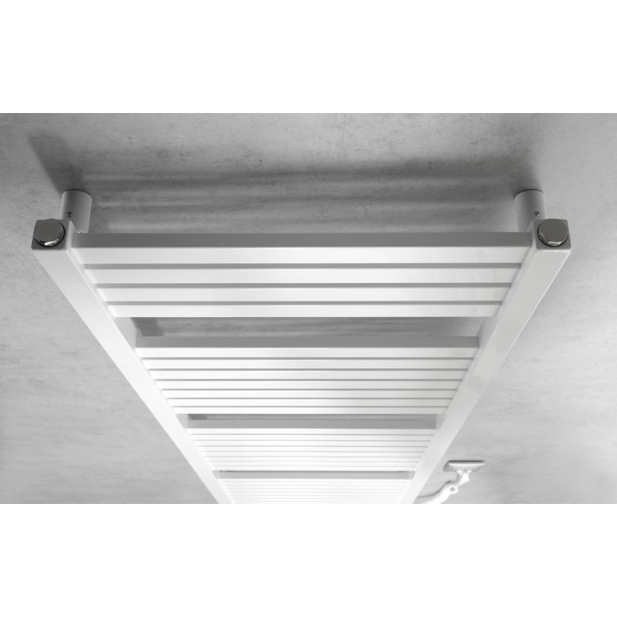 Aqualine - Μπάνιου ηλεκτρικά πετσετοκρεμάστρα TONDI-E 500W/230V 133 cm λευκό straight