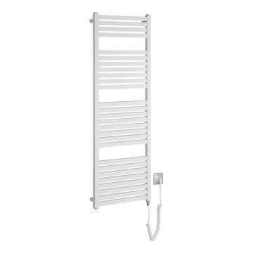Aqualine - Μπάνιου ηλεκτρικά πετσετοκρεμάστρα TONDI-E 500W/230V 133 cm λευκό straight