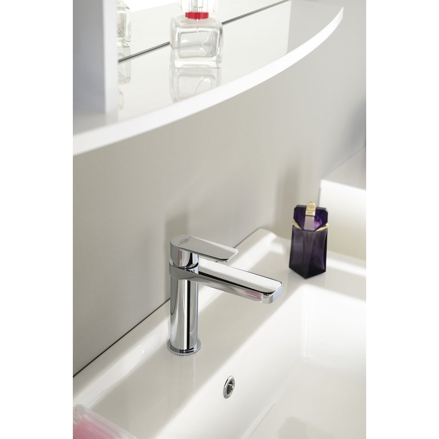 Aqualine - Μπαταρία νιπτήρος DAPHNE 15,5 cm γυαλιστερό χρώμιο