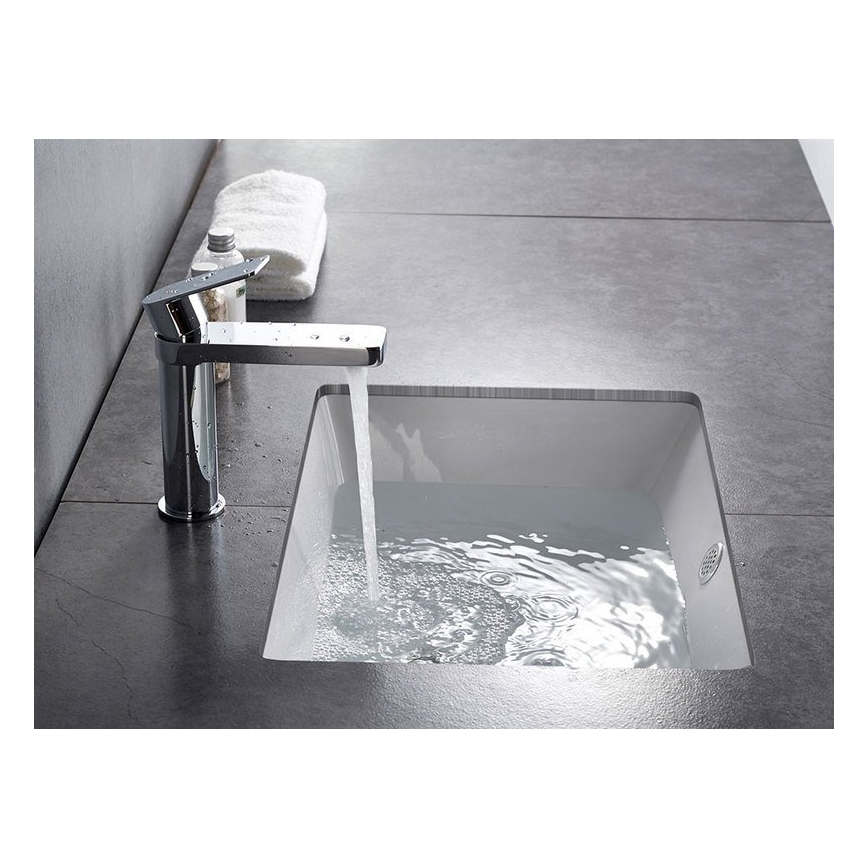Aqualine - Μπαταρία νιπτήρος DAPHNE 15,5 cm γυαλιστερό χρώμιο