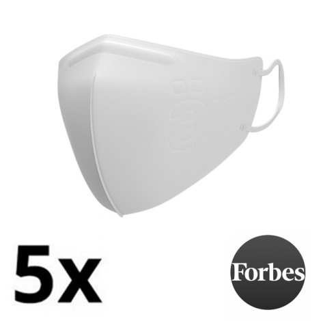 ÄR Αντιιική μάσκα προστασίας - Big Logo M - ViralOff® 99% - πιο αποτελεσματική από την FFP2 λευκή 5 τμχ