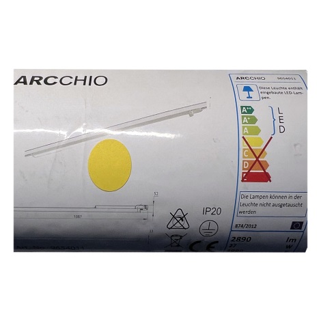 Arcchio - LED Φωτιστικό ράγας HARLOW LED/26W/230V