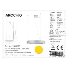 Arcchio - Κρεμαστό φωτιστικό οροφής LED PIETRO 2xLED/45W/230V