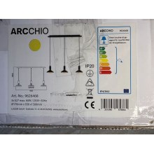 Arcchio -Κρεμαστό φωτιστικό οροφής ράγα JAIKA 3xE27/60W/230V