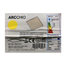 Arcchio - Φωτιστικό οροφής LED Dimmable PHILIA LED/20W/230V 3000-6000K + τηλεχειριστήριο