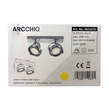 Arcchio - Φωτιστικό σποτ Dimming LED MUNIN 2xES111/GU10/11,5W/230V