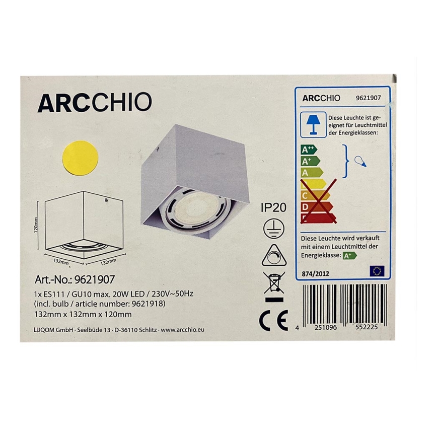 Arcchio - Φωτιστικό σποτ ROSALIE 1xGU10/11,5W/230V