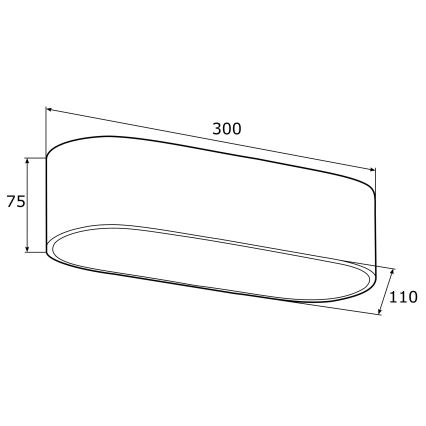 Argon 0903 - Φωτιστικό οροφής TONI 2xE27/15W/230V μαύρο