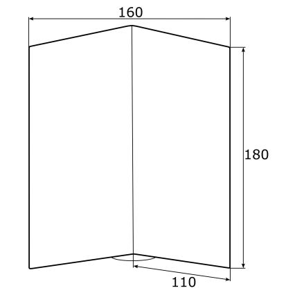 Argon 0914 - φωτιστικό τοίχου SKIATOS 2xGU10/5W/230V μαύρο