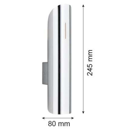 Argon 1038 - Επιτοίχιο φωτιστικό AKRON 2xG9/5W/230V