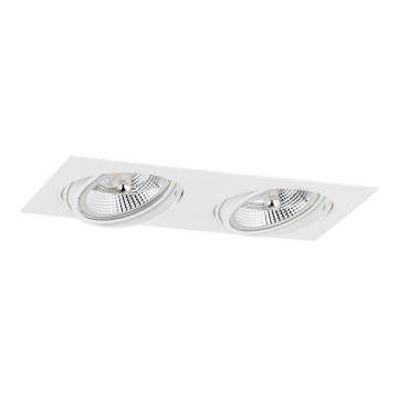 Argon 1046 - Οροφής φωτιστικό OLIMP 2xGU10-AR111/12W/230V λευκό