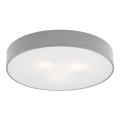 Argon 1187 - Οροφιαίο φωτιστικό DARLING 3xE27/15W/230V διάμ. 45 εκ. γκρι