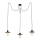 Argon 1377 - Κρεμαστό φωτιστικό οροφής CORSO 3xE27/15W/230V spider μαύρο