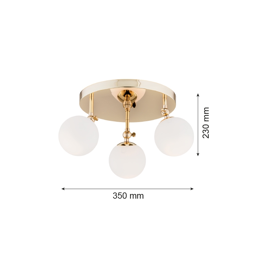 Argon 1435 - Συνδεδεμένο πολύφωτο μπάνιου LATINA 3xE14/40W/230V IP44